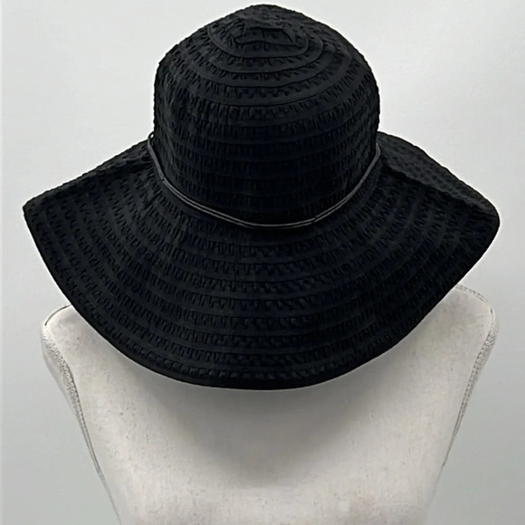 Betmar NY Coconut Ring Safari Sun Hat in Black - One Size Fits Most - Picture 3 of 6
